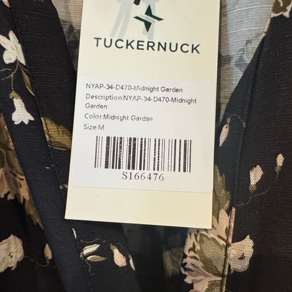 Tuckernuck Black Floral Long Sleeve Dress - Size M - NWT - Picture 3 of 11